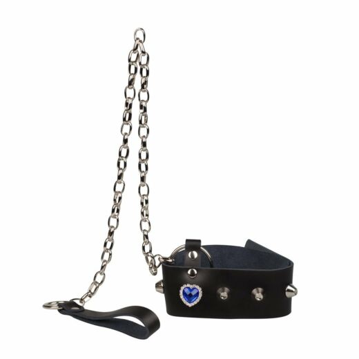 Blue Gem Black Collar with Chai1