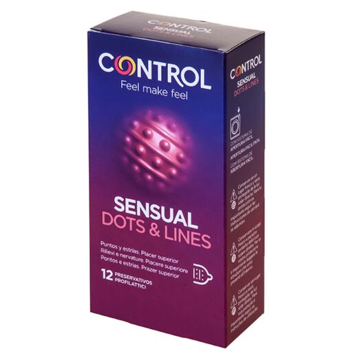 Control Sensual Dots & Lines - 12 pz
