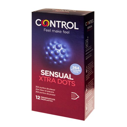 Control Sensual Xtra Dots - 12 pz