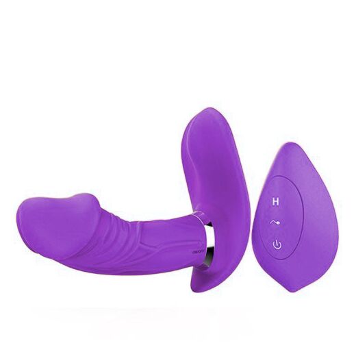 Invisible Wearing Penis Vibrator Violet