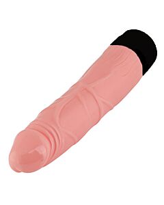 Realistic Flesh Vibrator - 19 cm