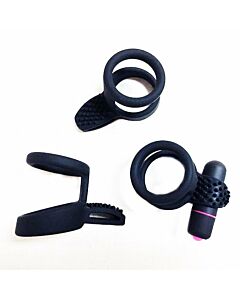 Dotted Vibrating Silicone Cock Ring