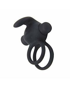 Double Pleasure Black Cock-Ring